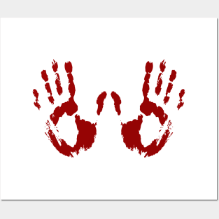 Bloody Handprints Posters and Art